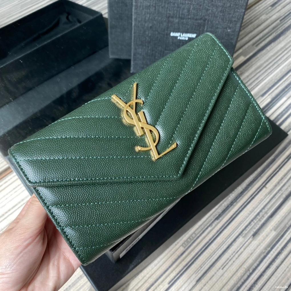 YSL FLAP MONOGRAM LARGE WALLET 0811